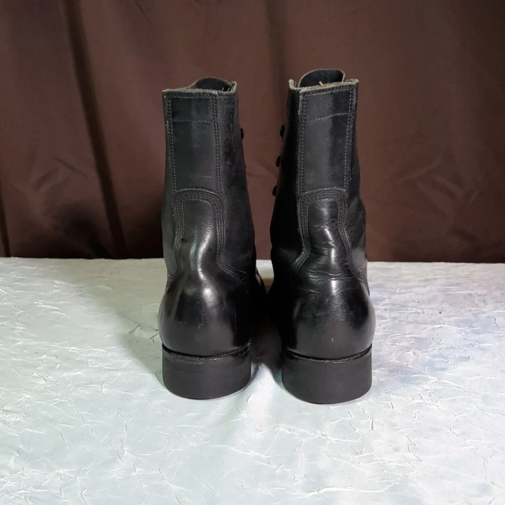 Vietnam Era Leather Combat Boots Mens Size 7N Biltrite Griplug Soles USA Utility